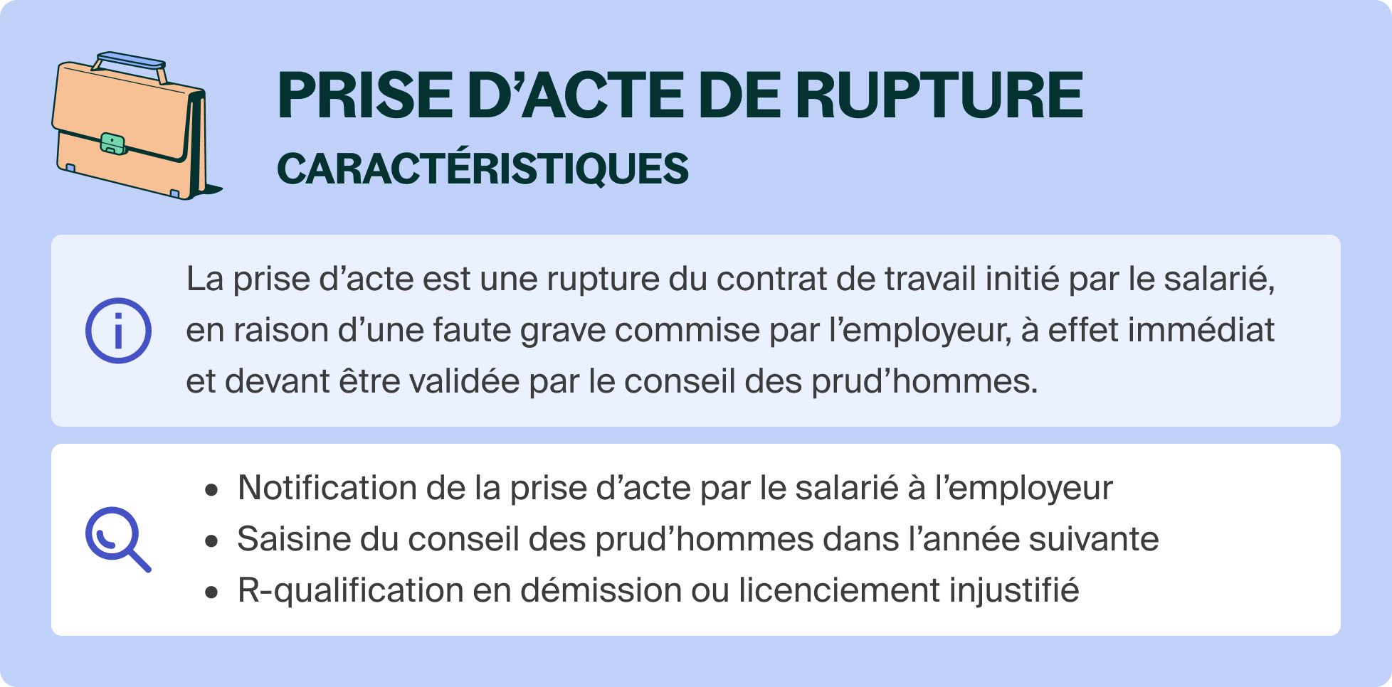 Prise d'acte de la rupture du contrat de travail en 2025
